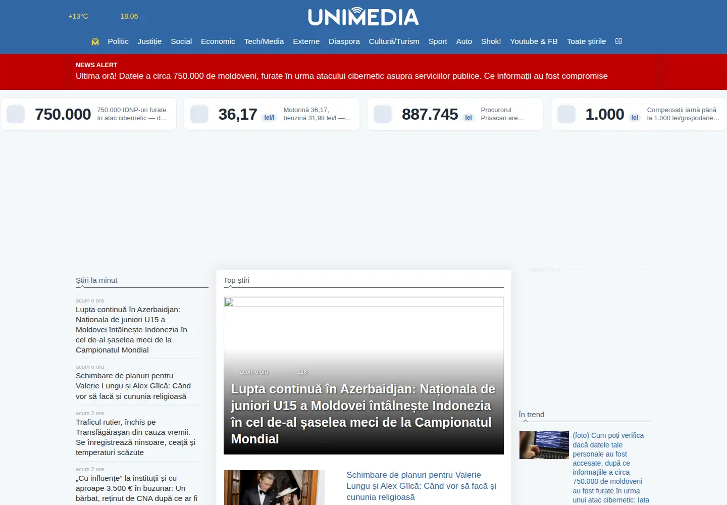 Screenshot of unimedia.md