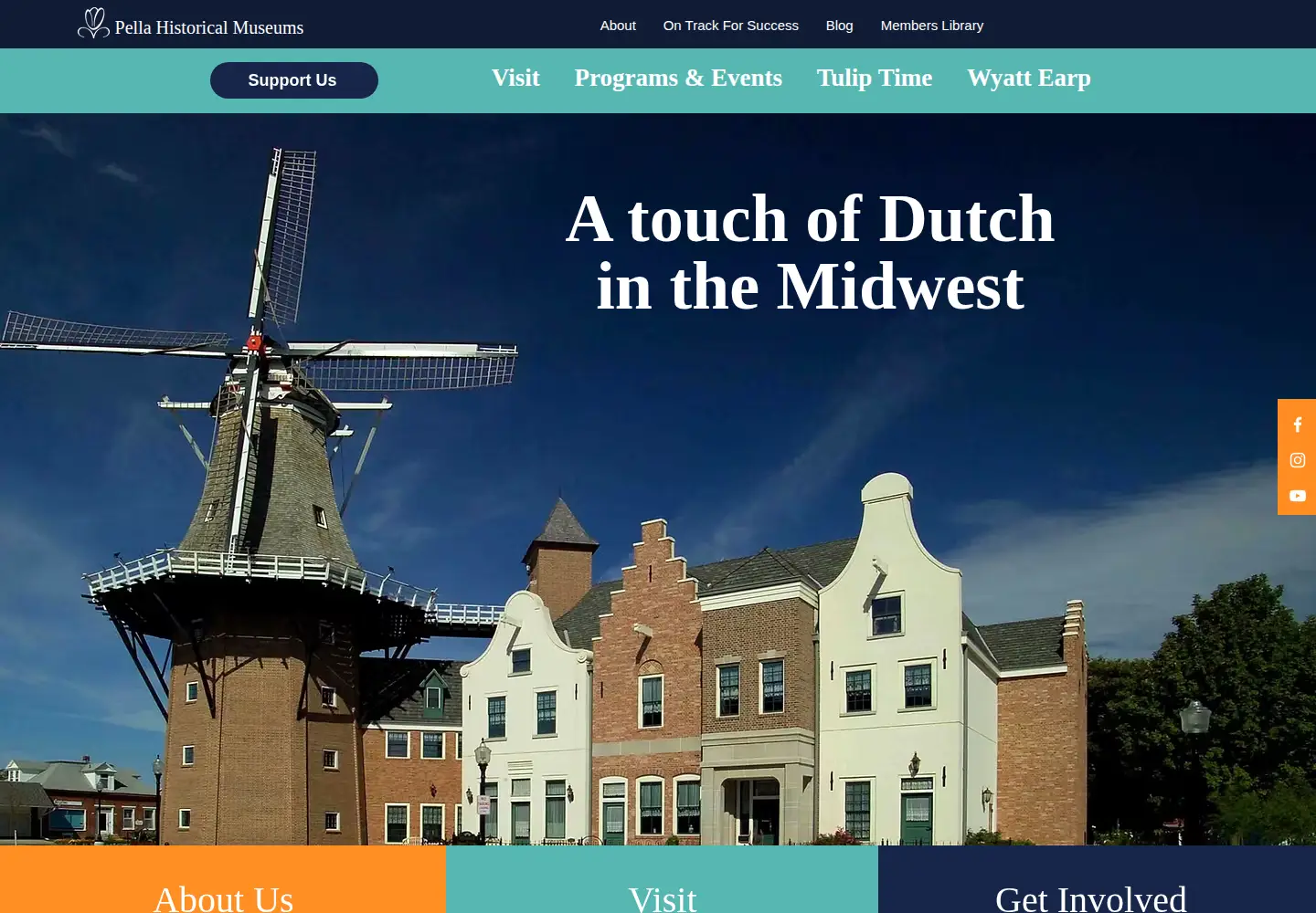 Captured homepage of pellahistorical.org in the current scan