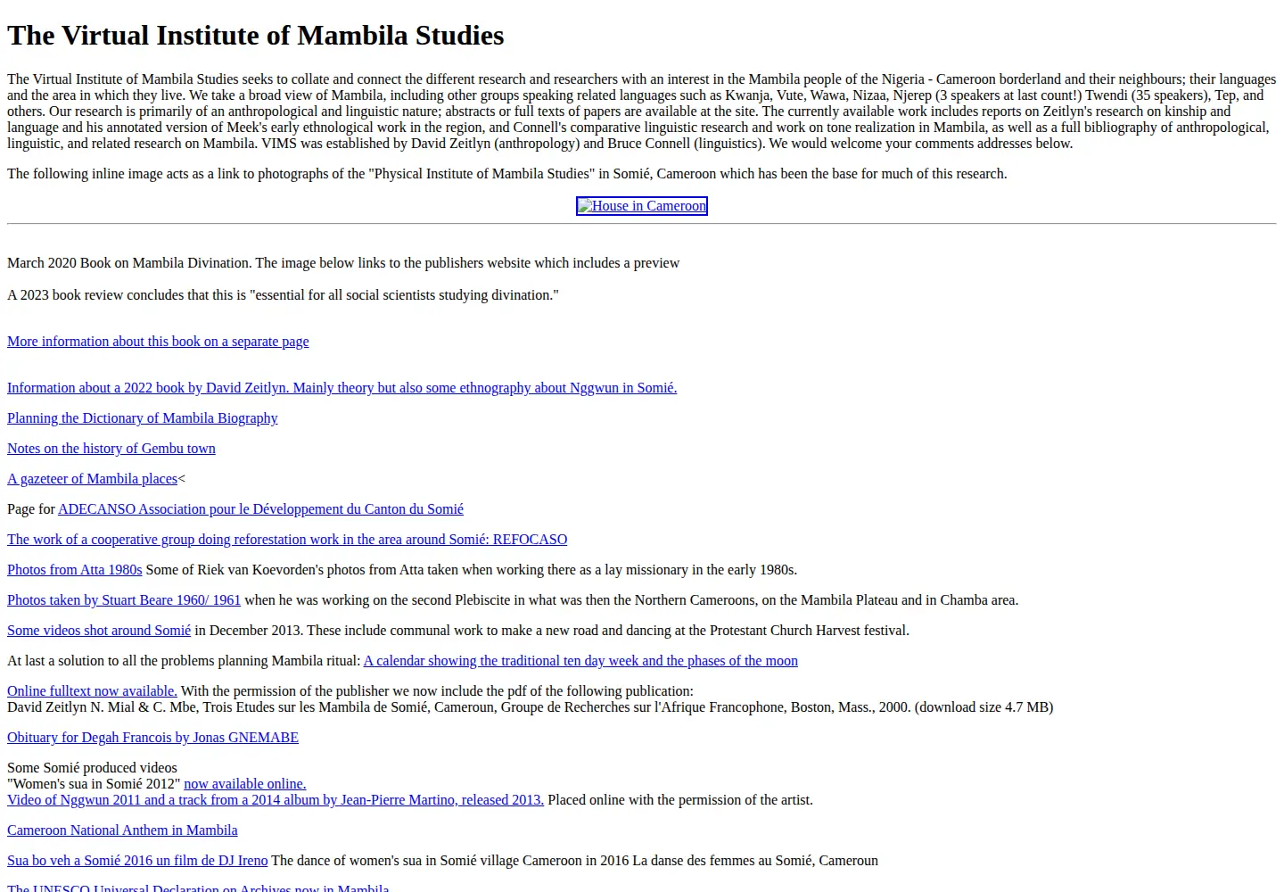 Screenshot of mambila.info