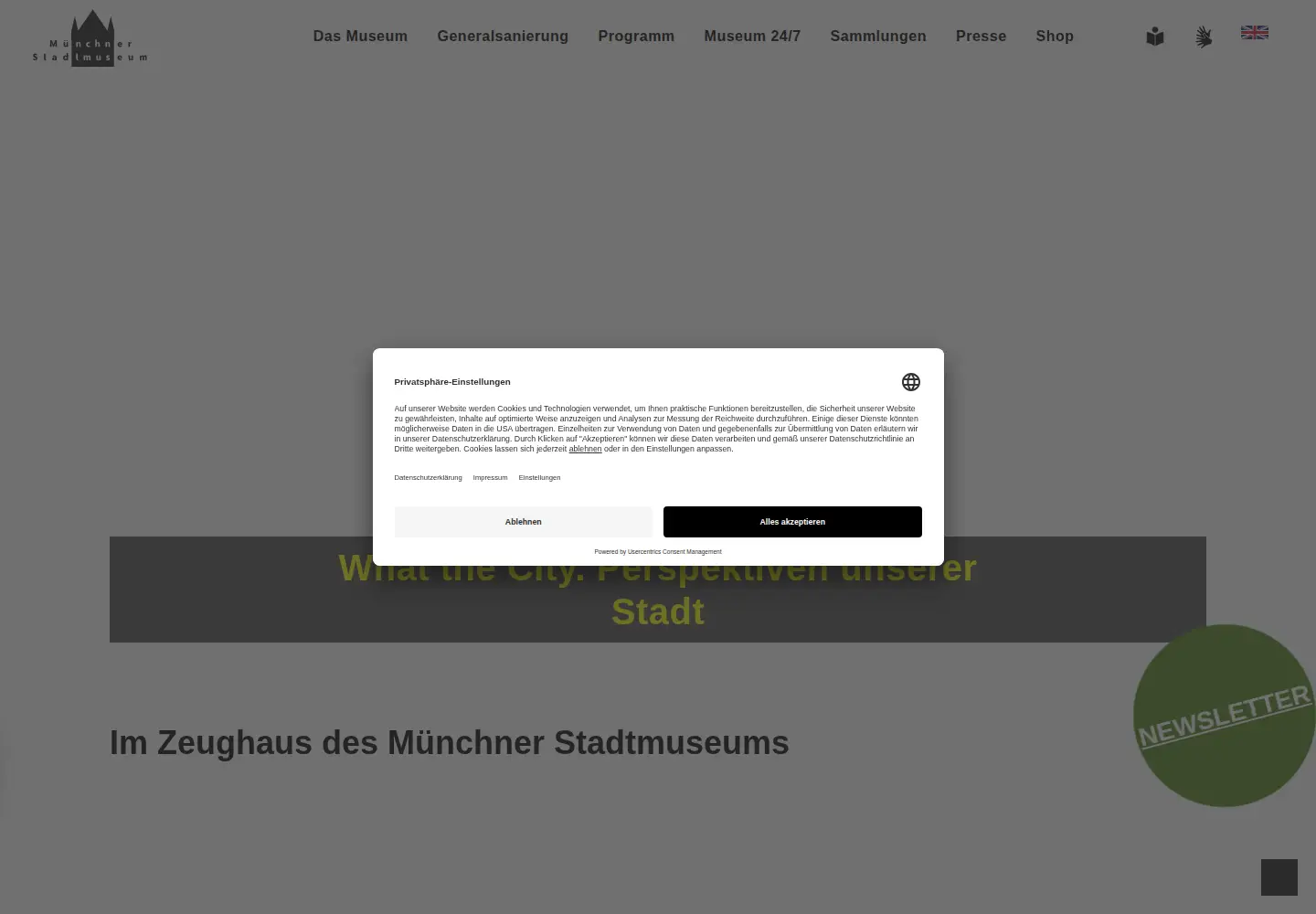 Screenshot of stadtmuseum-online.de