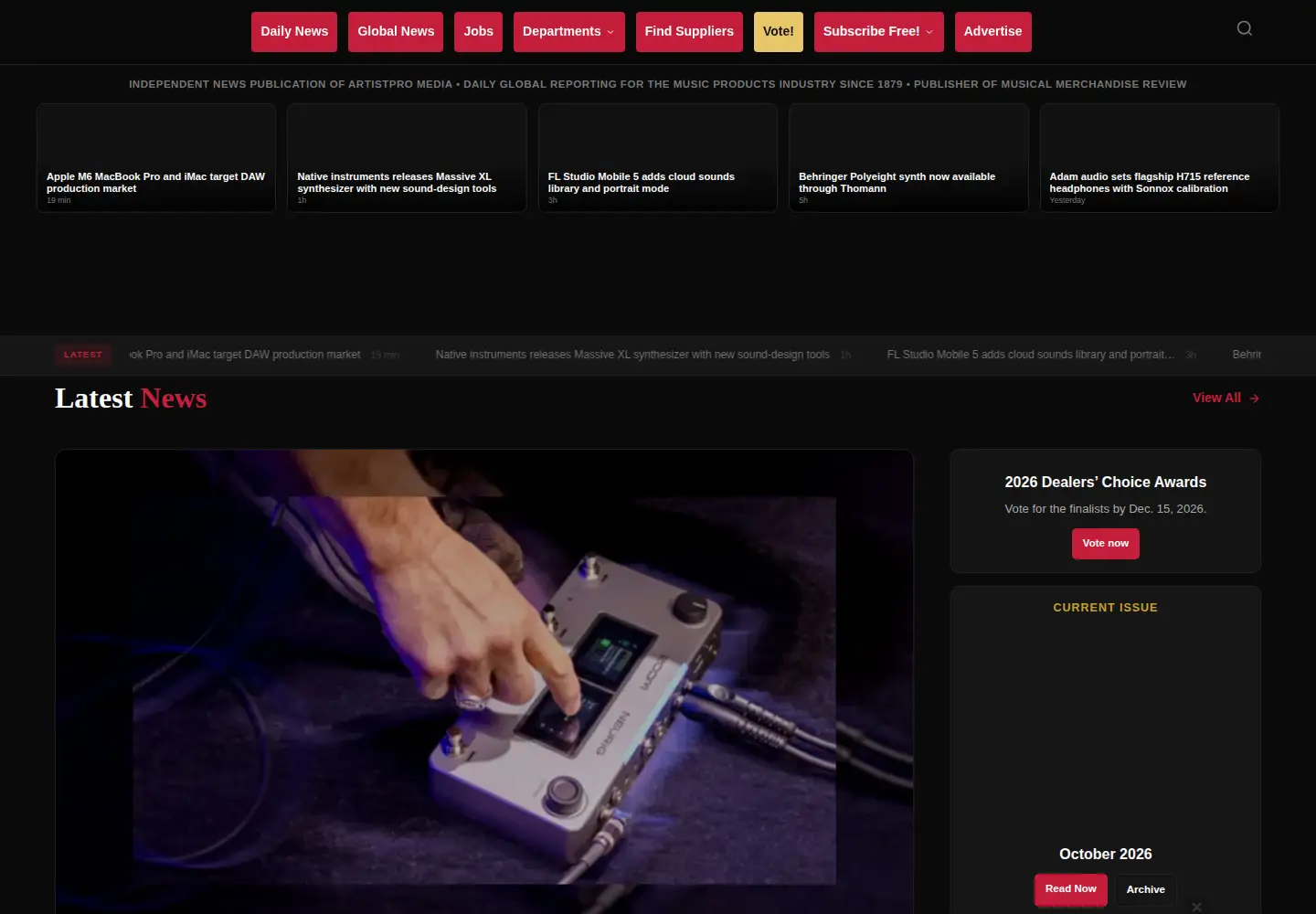 Screenshot of mmrmagazine.com