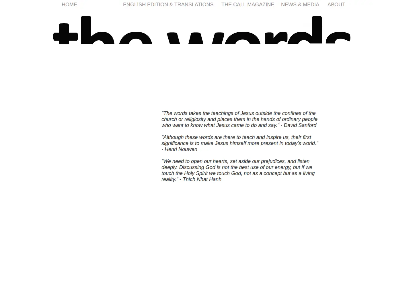 Screenshot of thewords.com