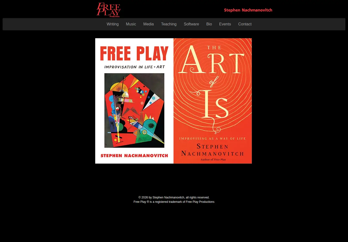 Captured homepage of freeplay.com in the current scan