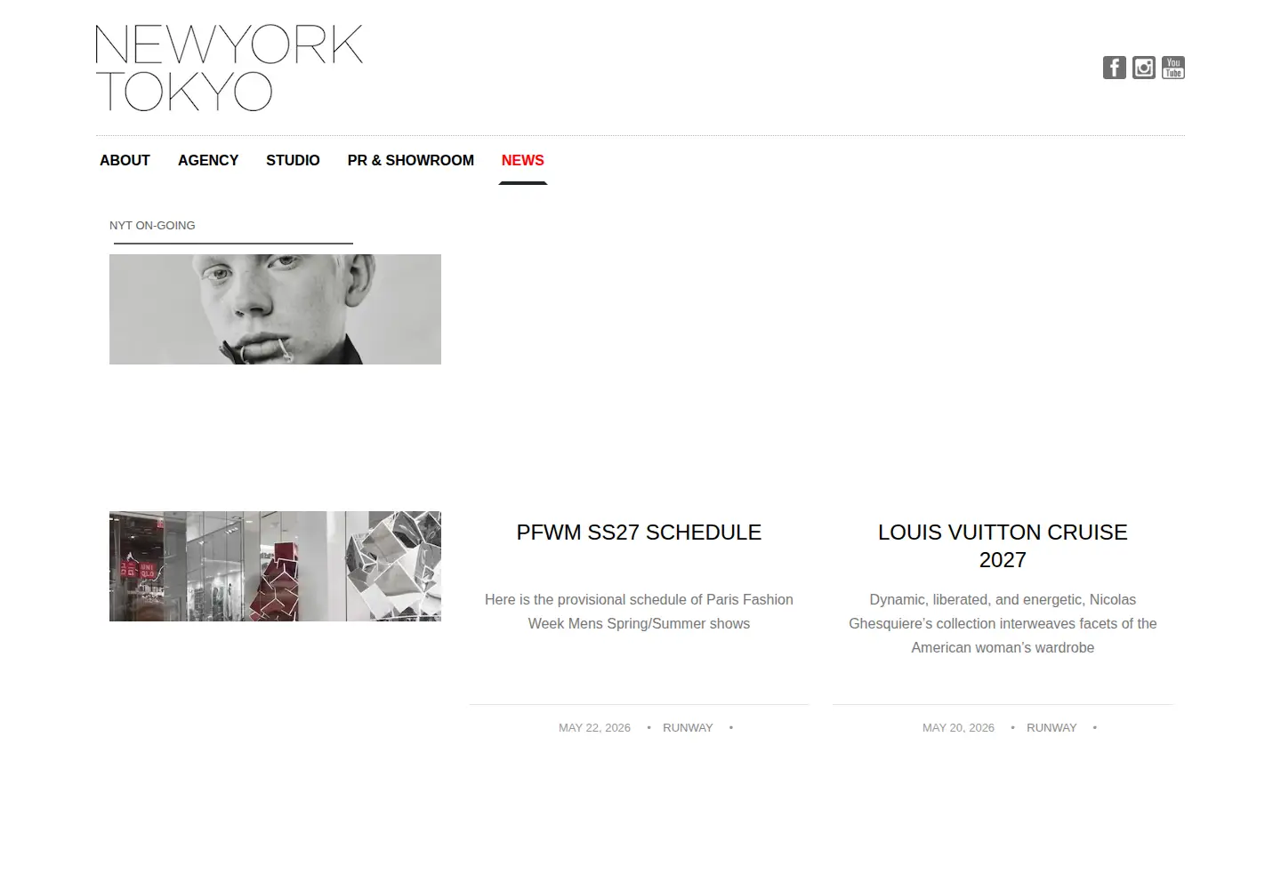 Captured homepage of newyork-tokyo.com in the current scan