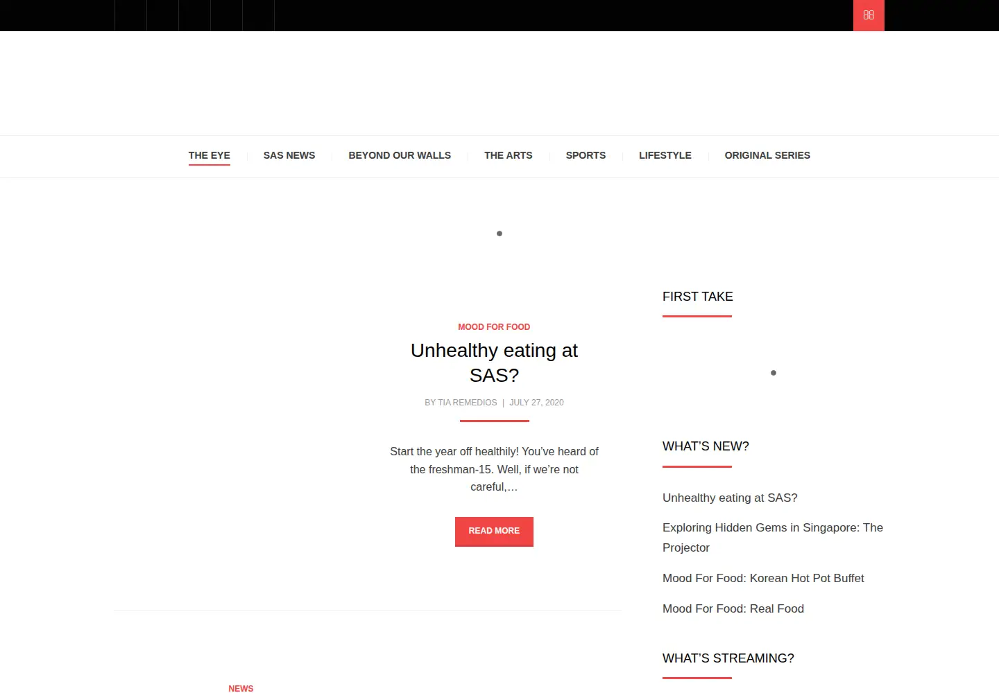 Screenshot of saseye.com