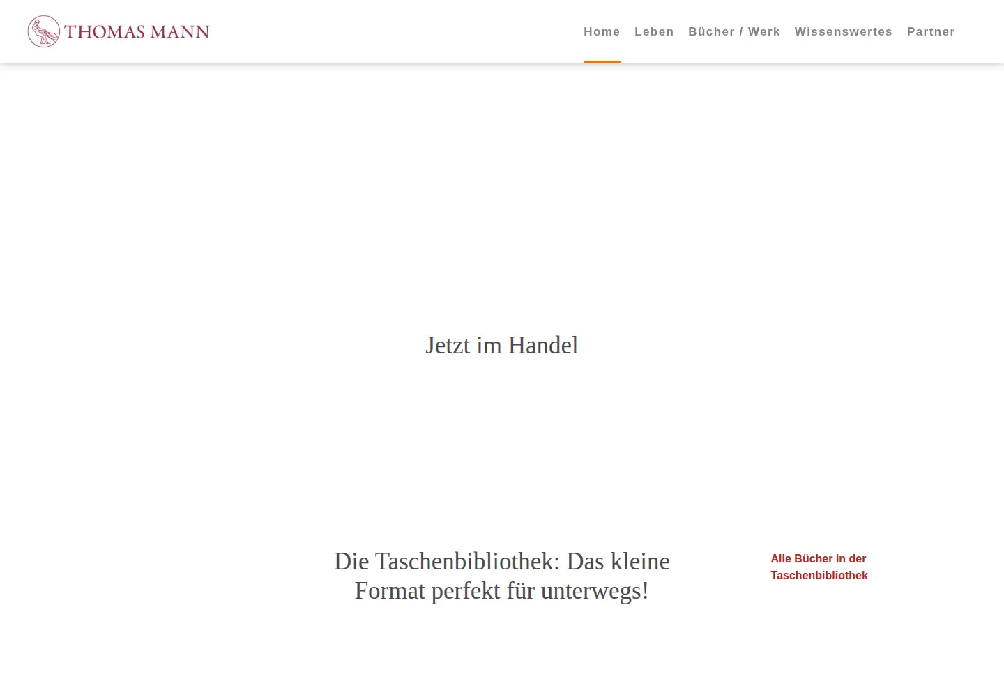 Captured homepage of thomasmann.de in the current scan