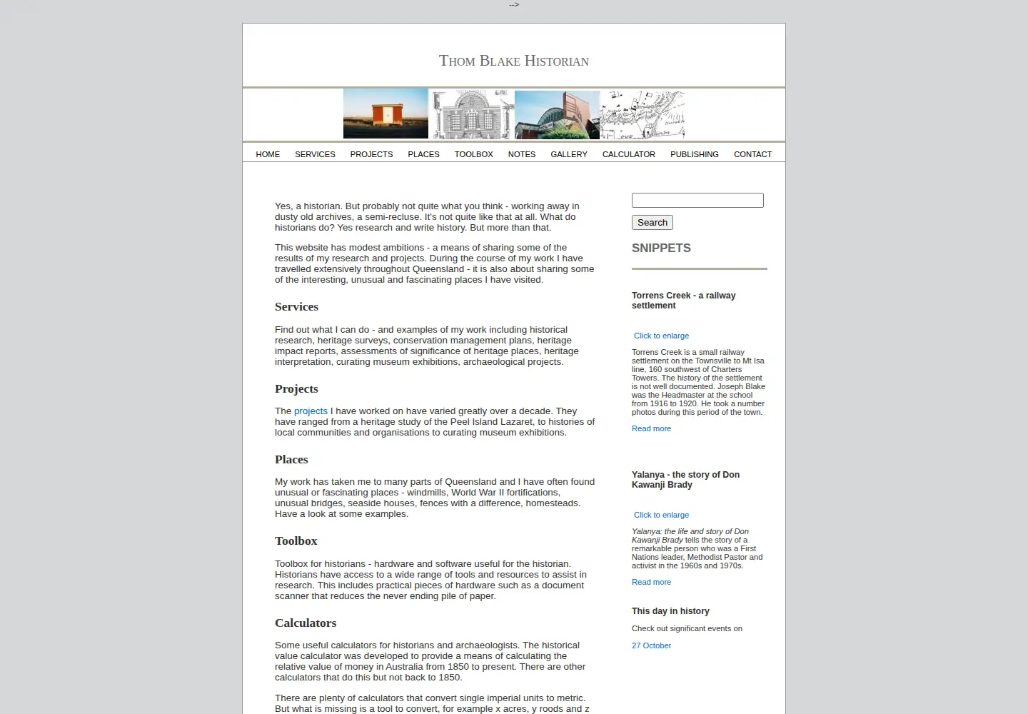 Screenshot of thomblake.com.au