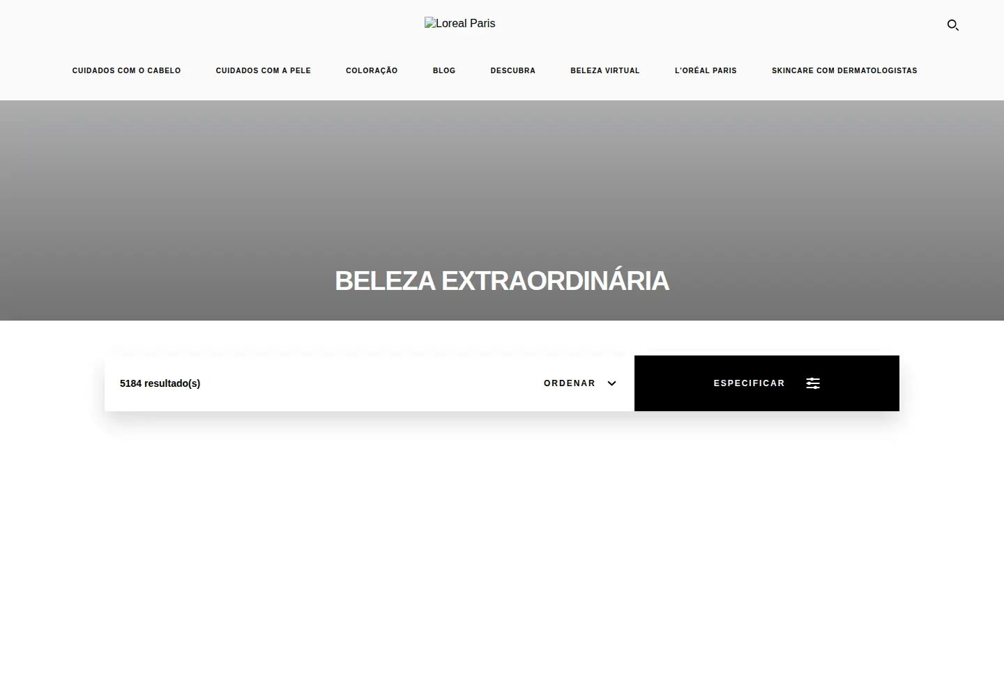 Screenshot of belezaextraordinaria.com.br