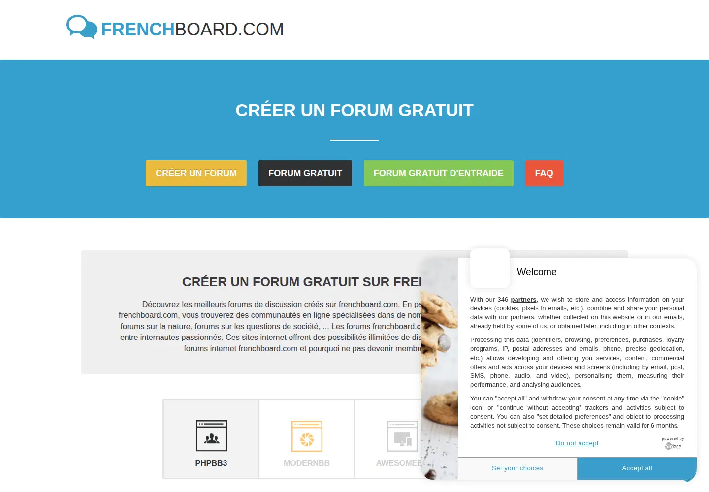 Screenshot of frenchboard.com