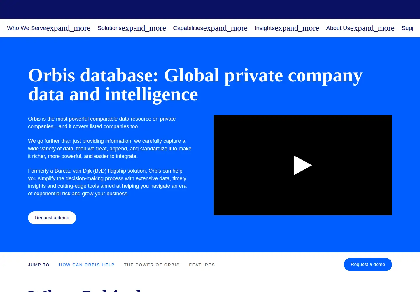 Screenshot of bvdinfo.com