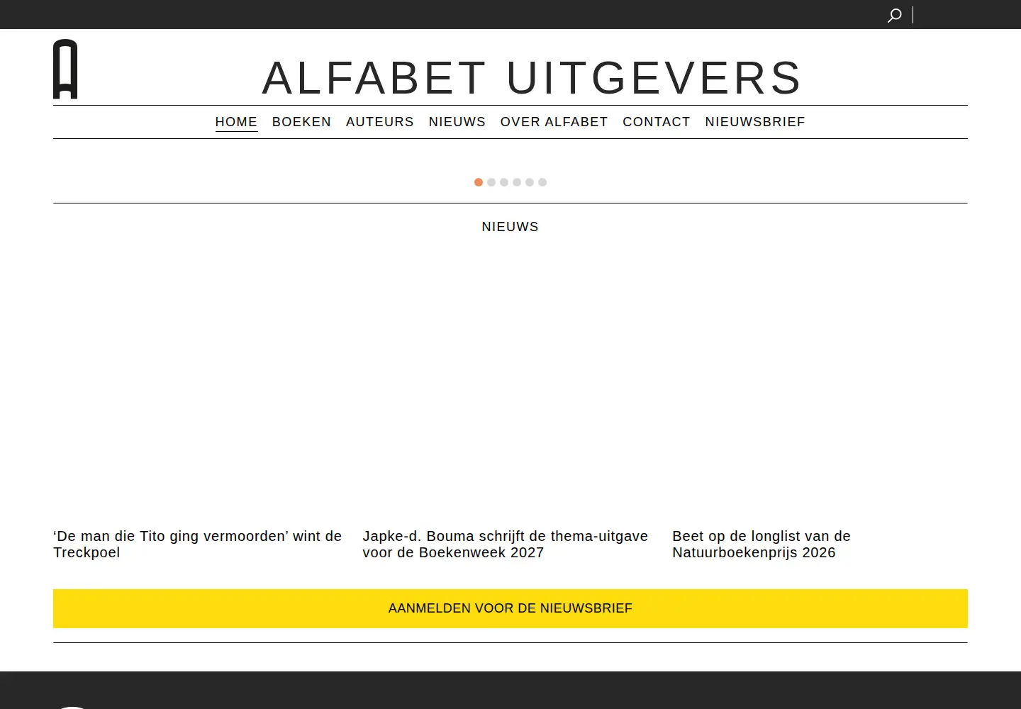 Captured homepage of alfabetuitgevers.nl in the current scan