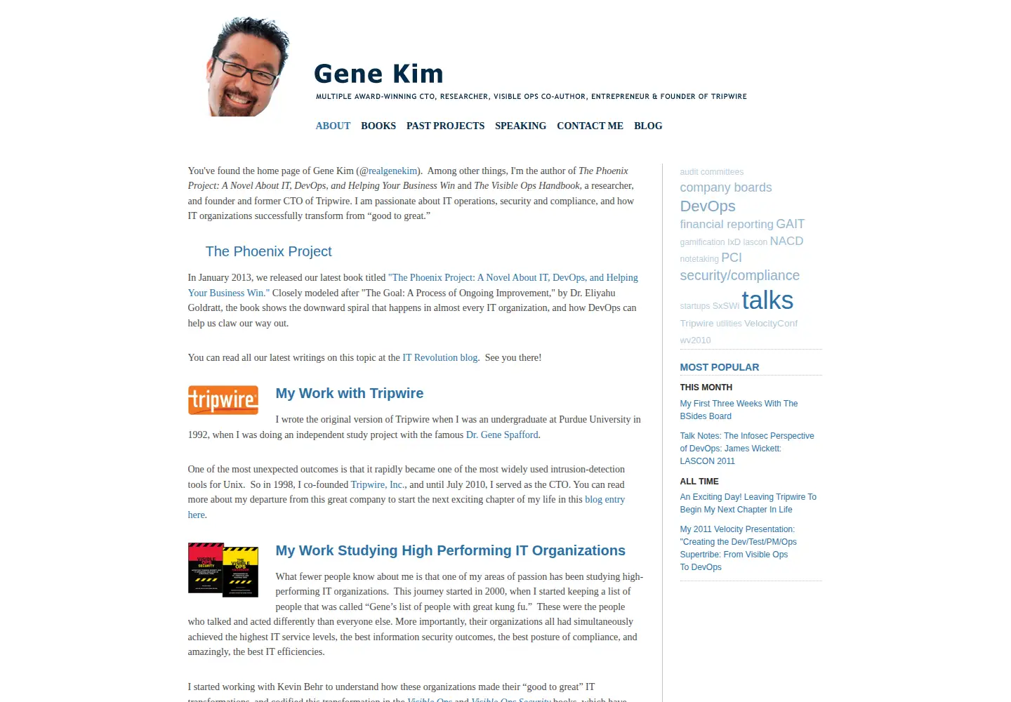 Screenshot of realgenekim.me