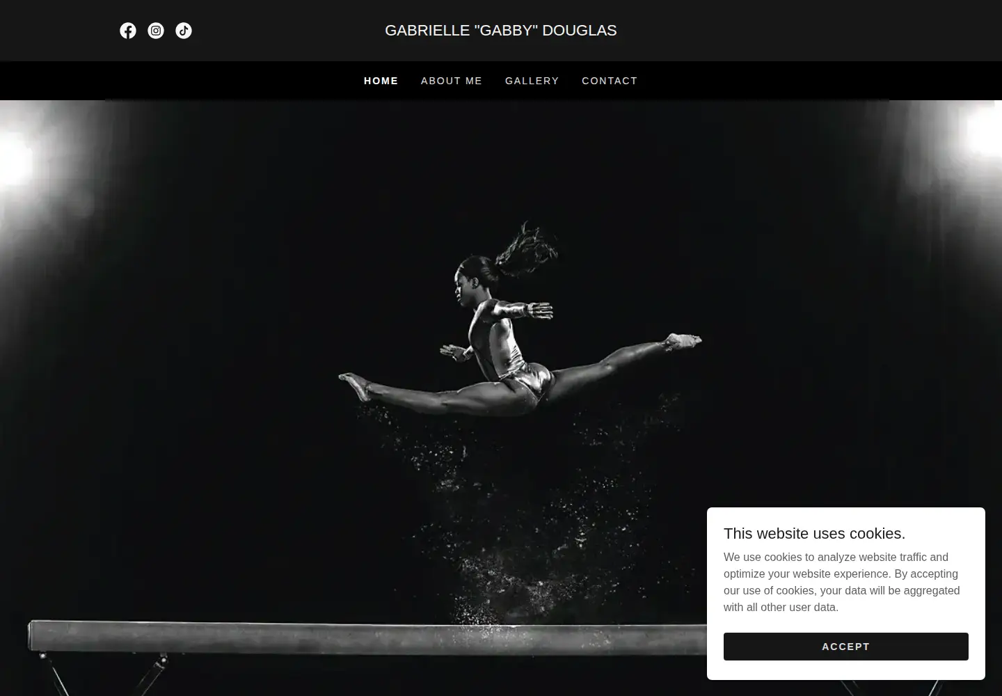 Screenshot of gabrielledouglas.com