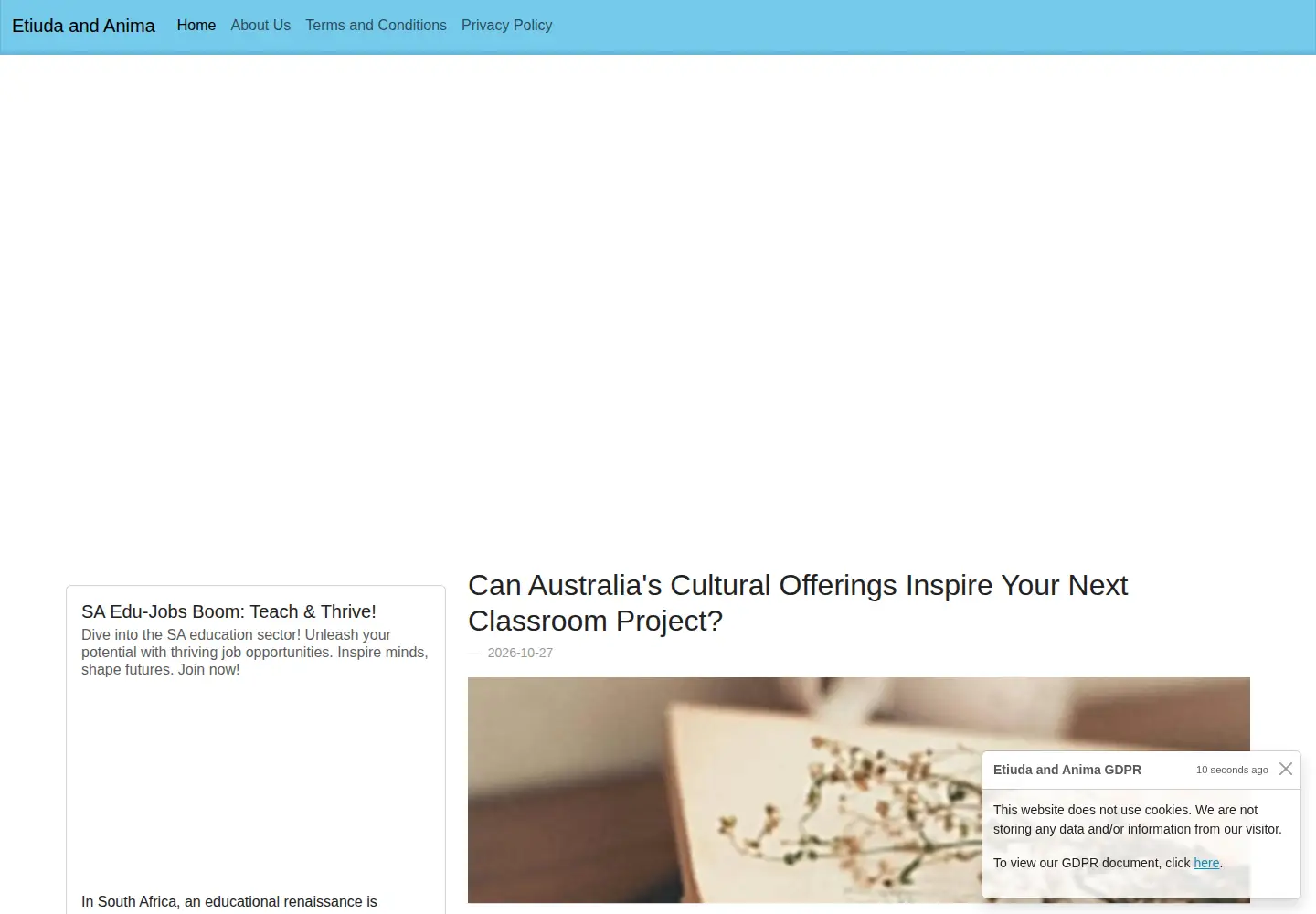 Screenshot of etiudaandanima.com