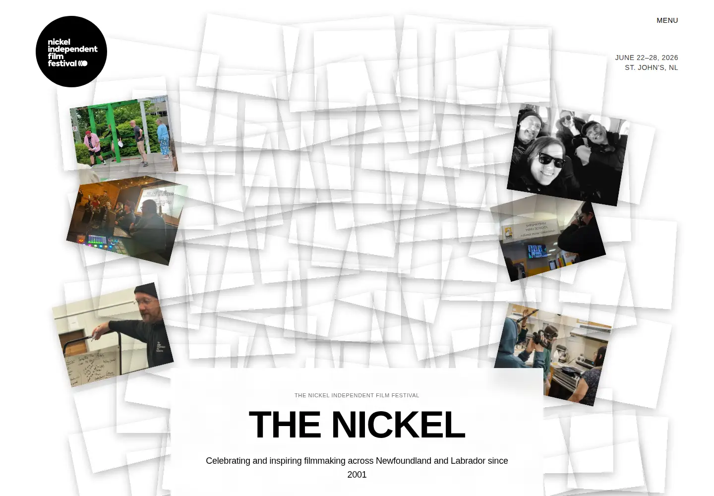 Screenshot of nickelfestival.com