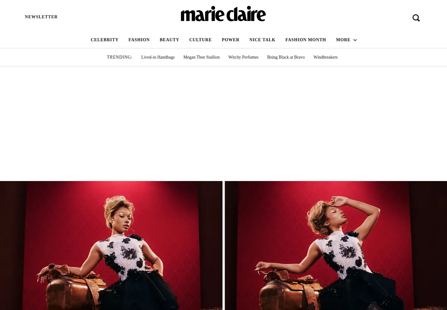 Screenshot of marieclaire.com