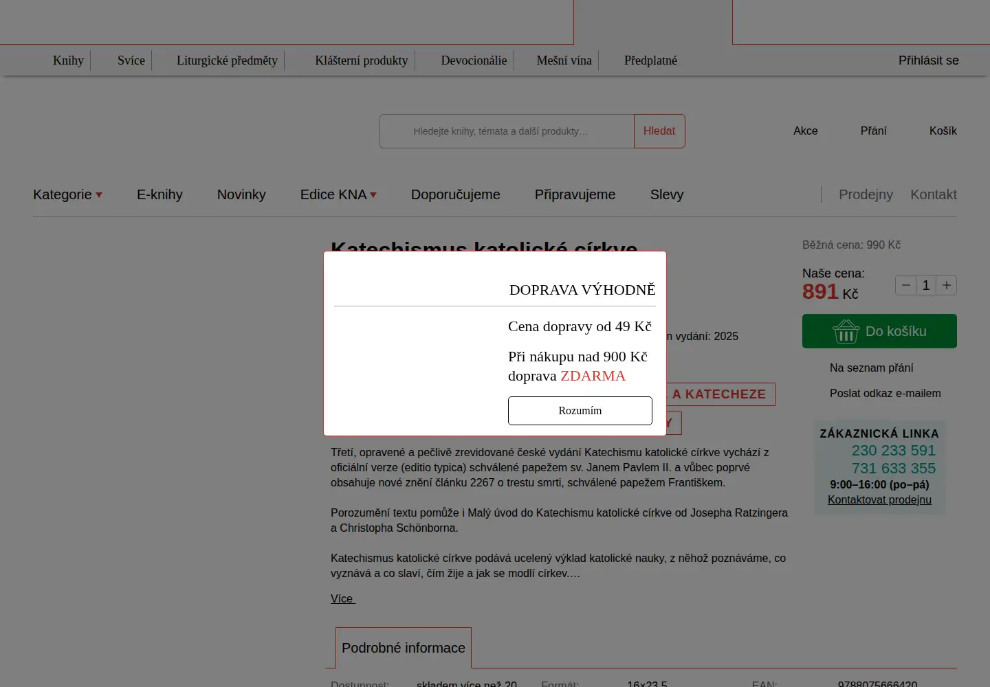 Screenshot of katechismus.cz