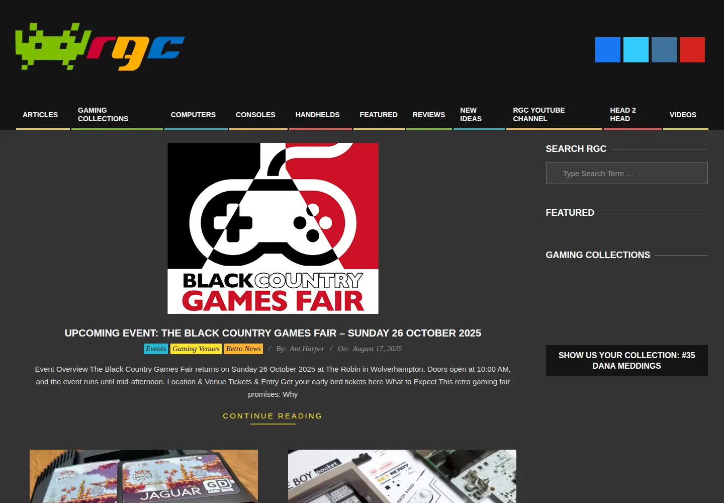 Screenshot of retrogamescollector.com