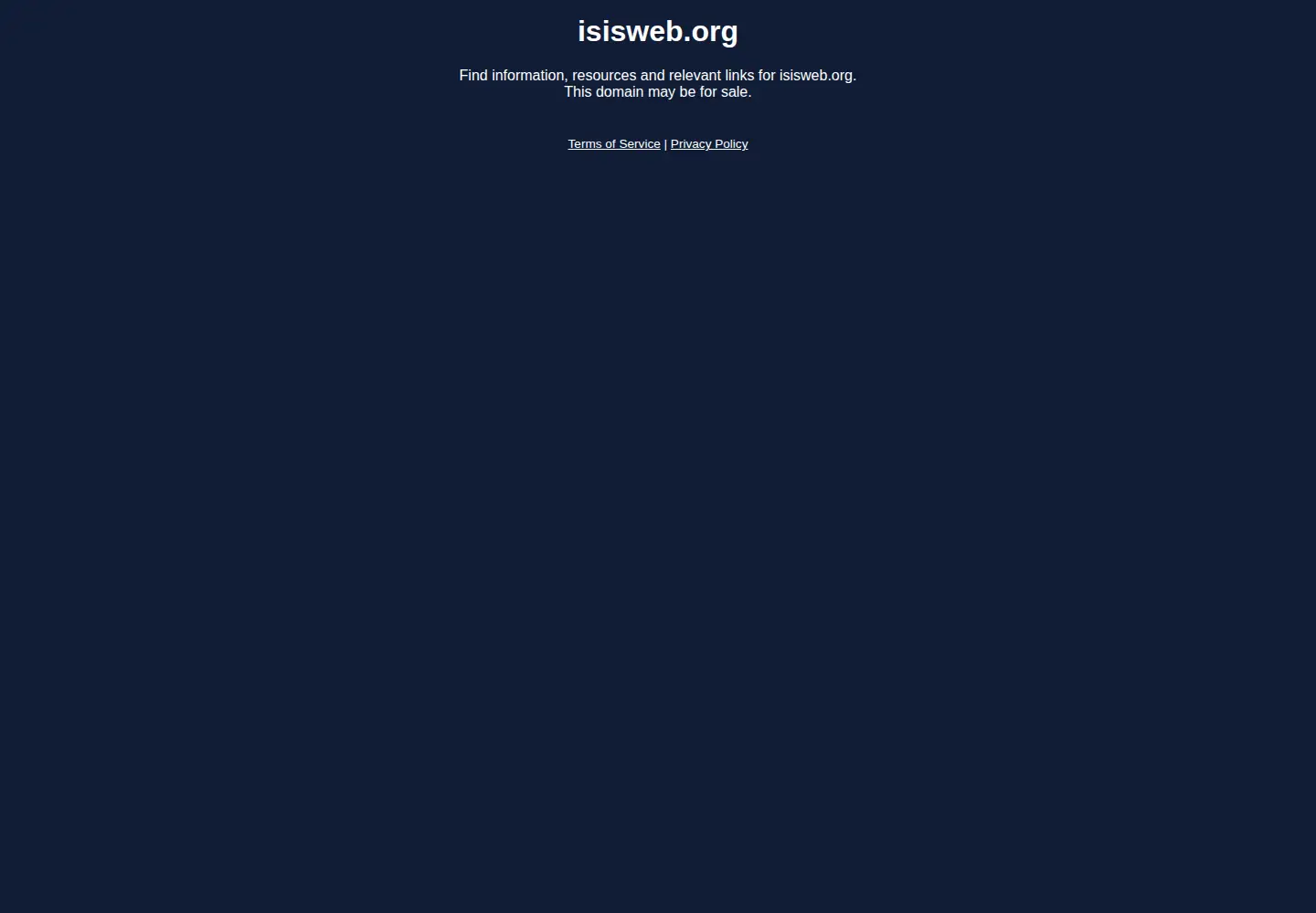 Screenshot of isisweb.org