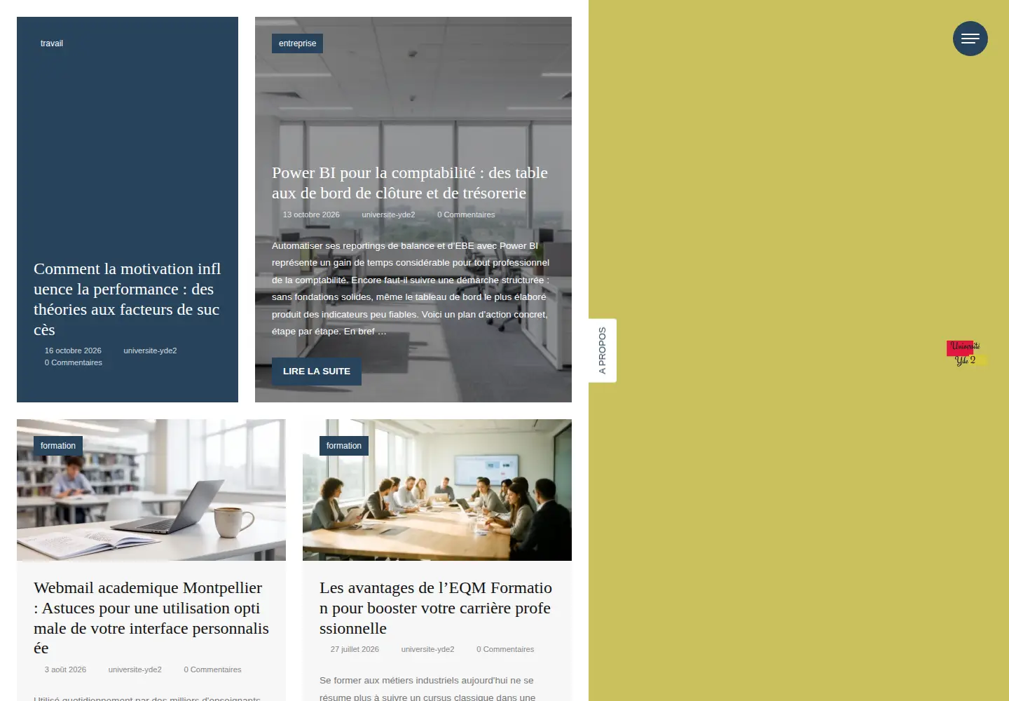 Screenshot of universite-yde2.org