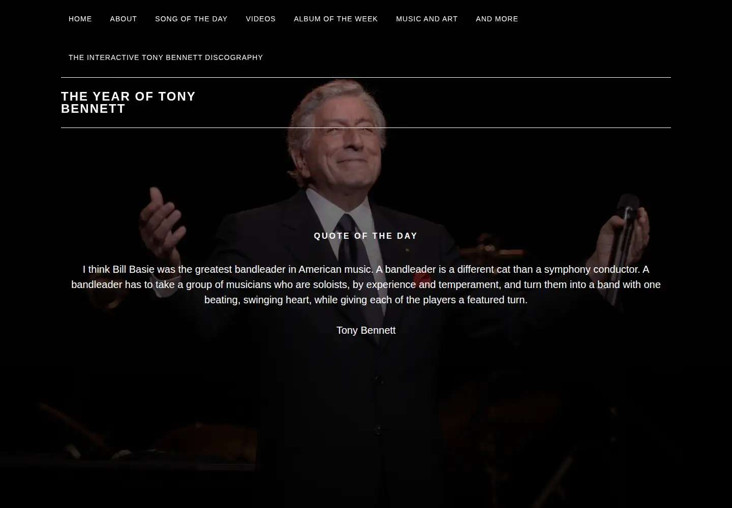 Screenshot of bloggingtonybennett.com