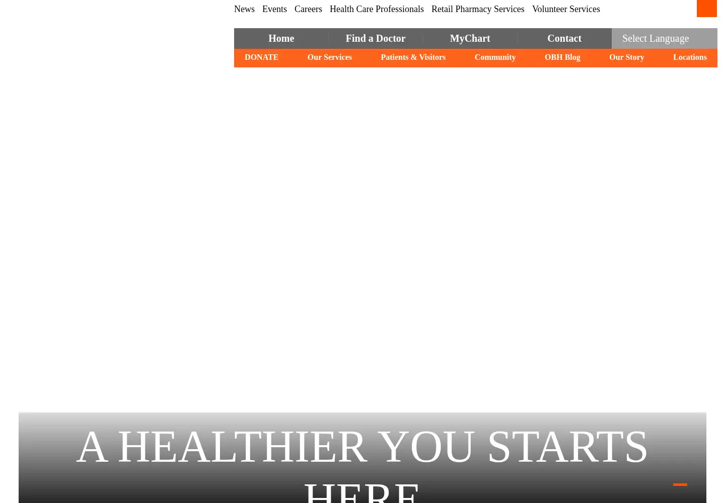 Screenshot of brookdalehospital.org