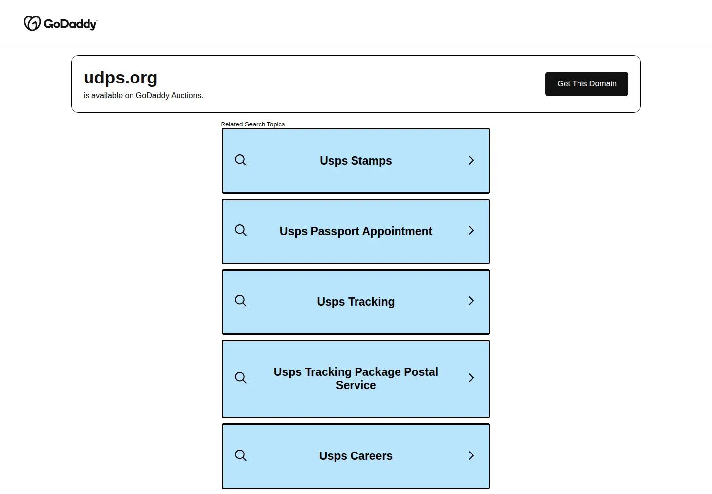 Screenshot of udps.org