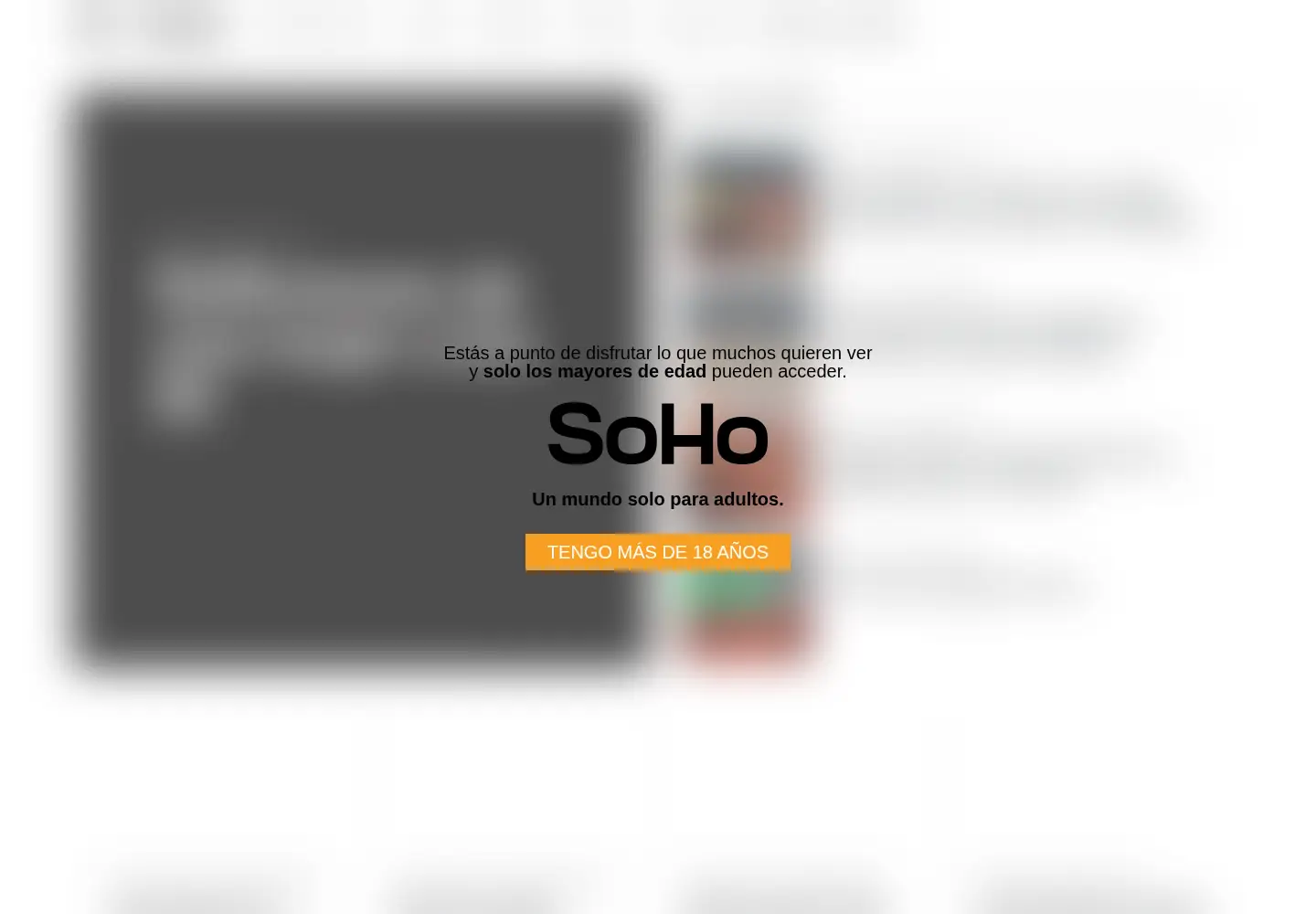 Screenshot of soho.com.co