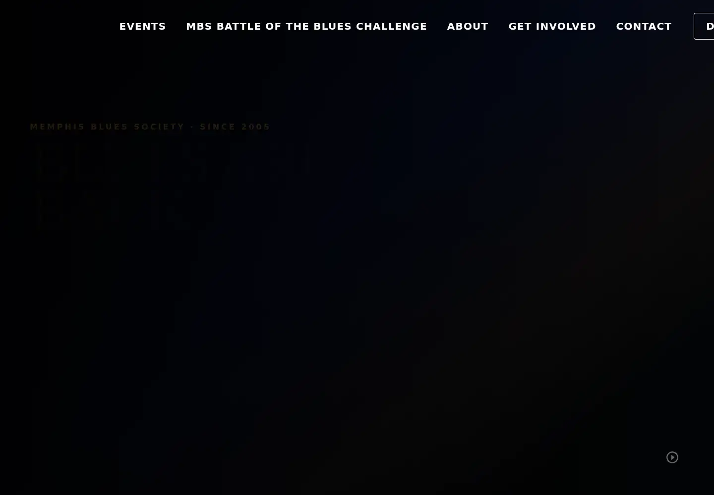 Screenshot of memphisbluessociety.com