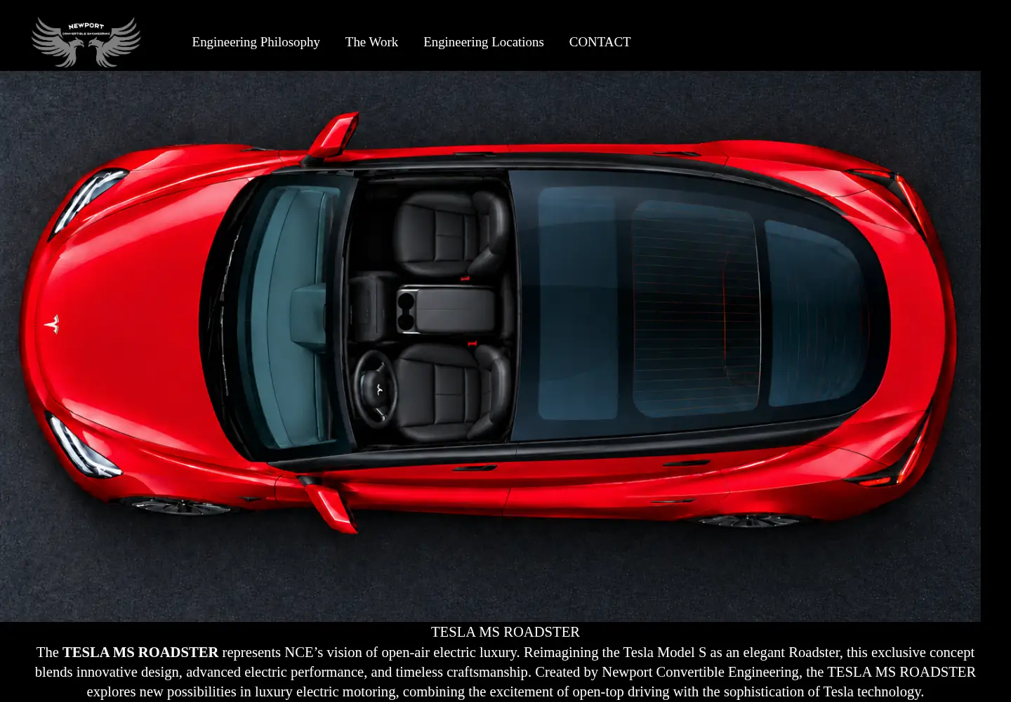 Captured homepage of newportconvertible.com in the current scan
