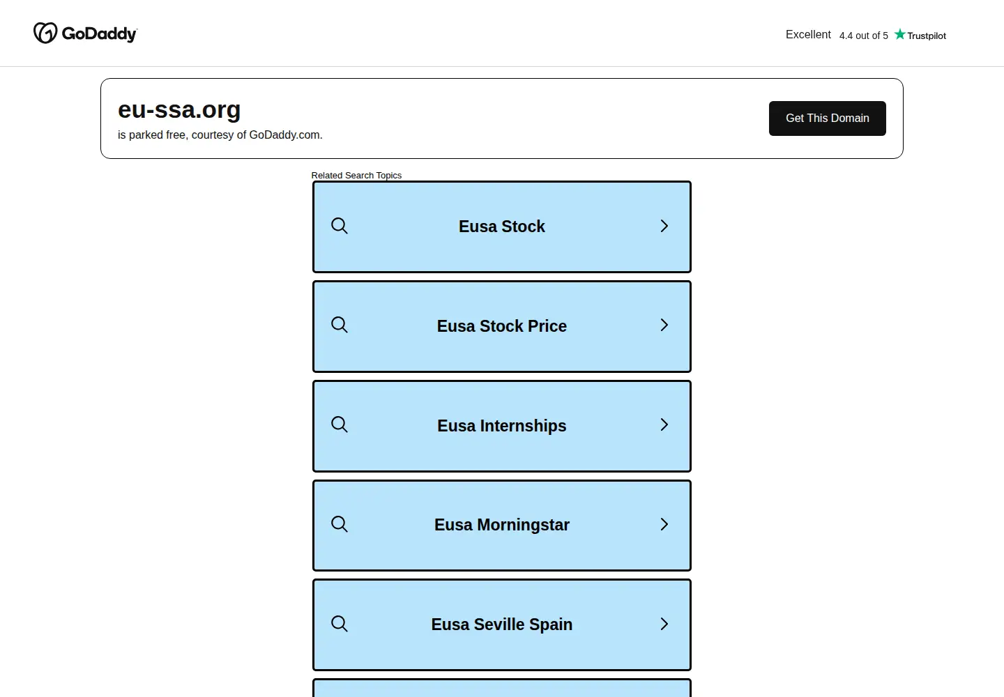 Screenshot of eu-ssa.org