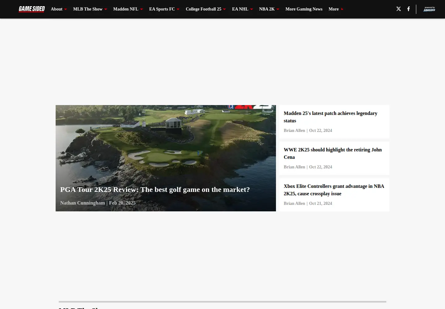 Screenshot of gamesided.com