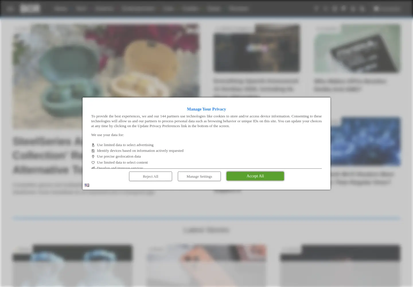Screenshot of bgr.com