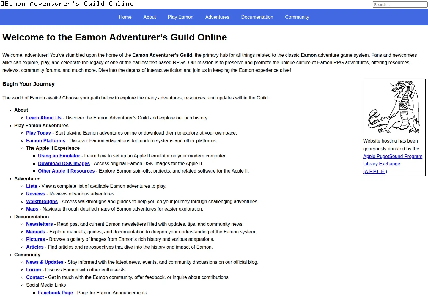 Screenshot of eamonag.org
