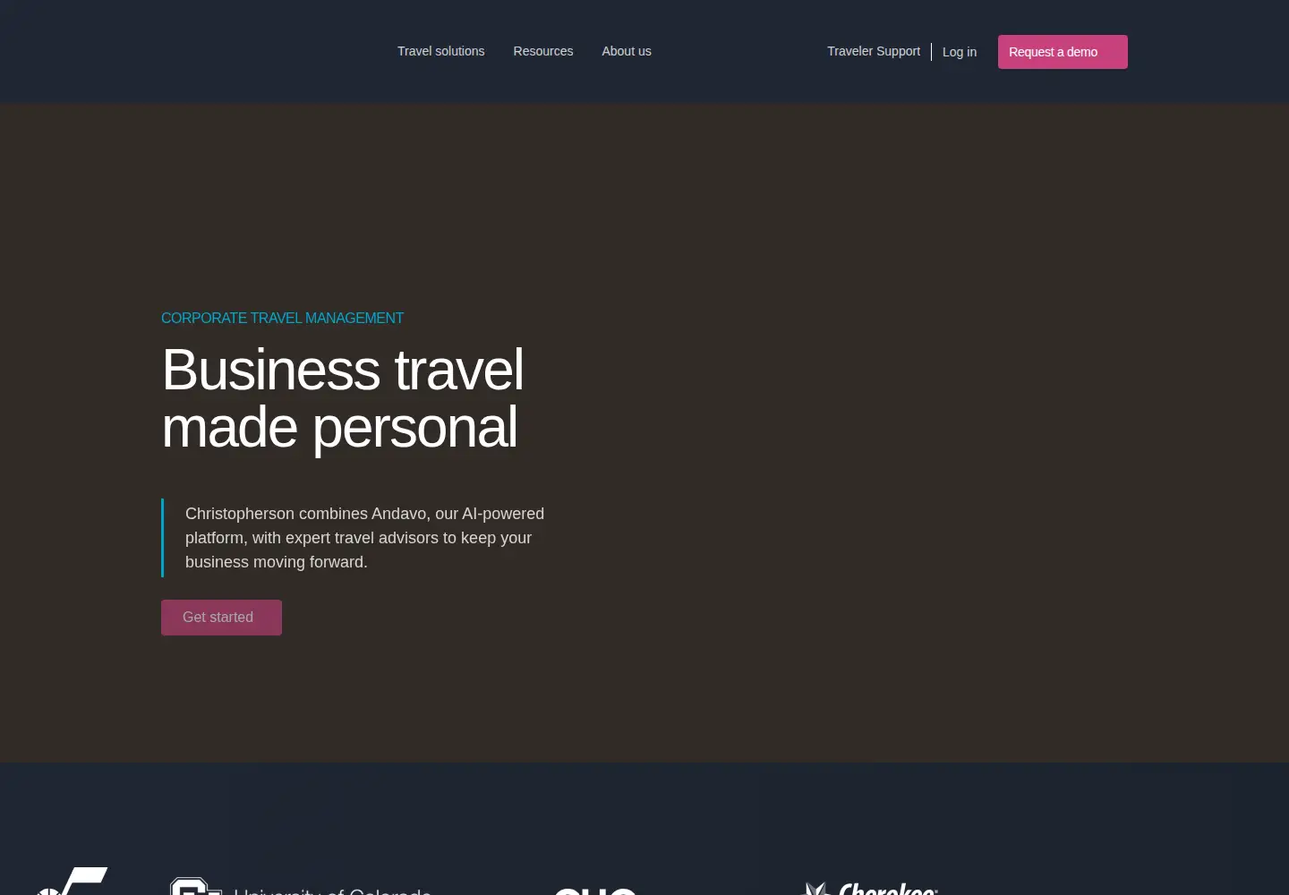 Screenshot of cbtravel.com