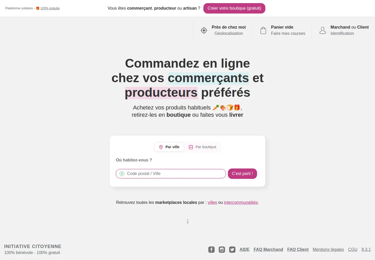 Screenshot of fairemescourses.fr