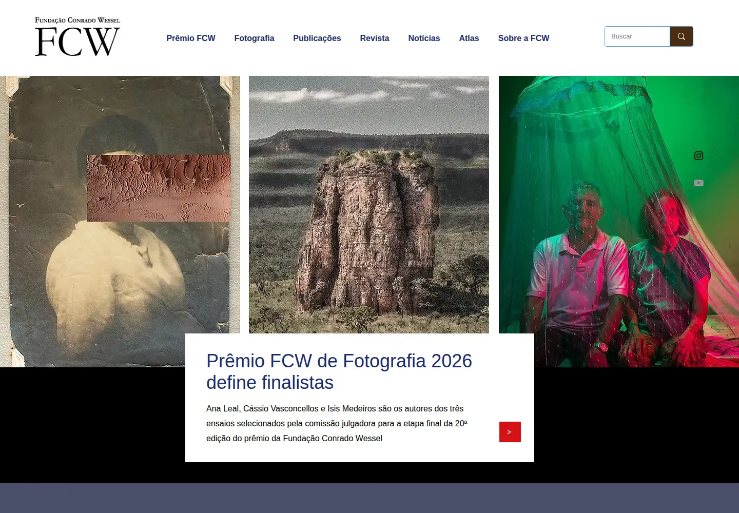 Captured homepage of fcw.org.br in the current scan