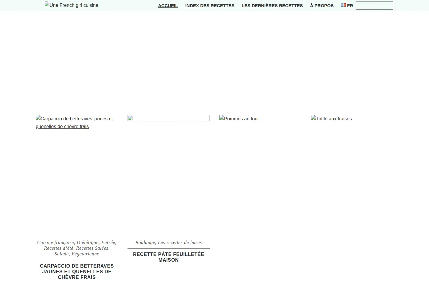 Screenshot of frenchgirlcuisine.com