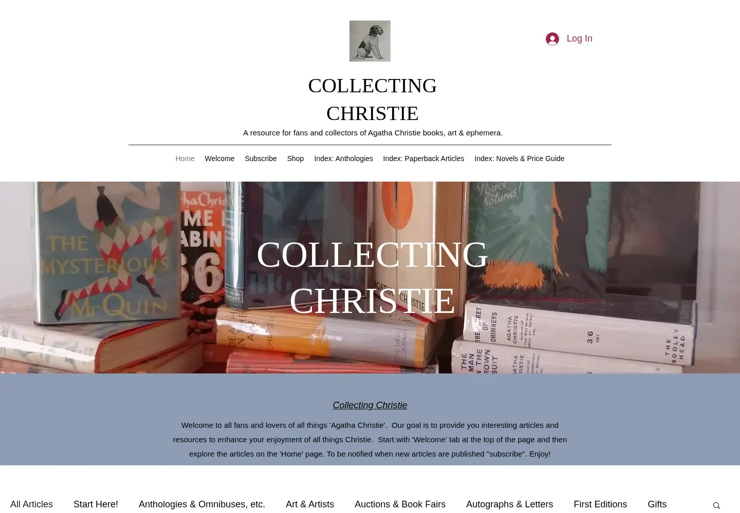 Screenshot of collectingchristie.com