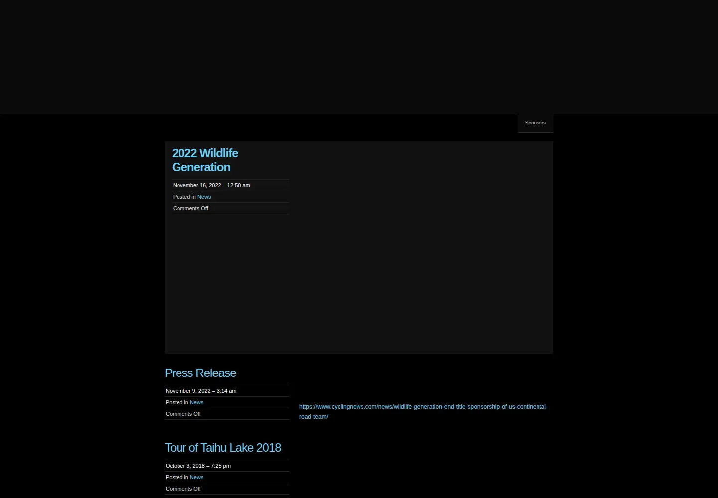 Screenshot of jellybellycycling.com
