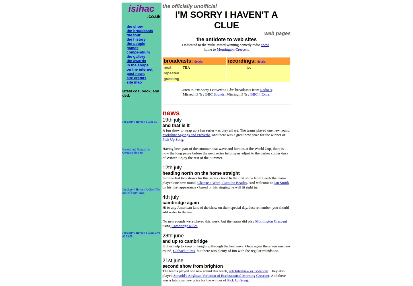 Screenshot of isihac.co.uk