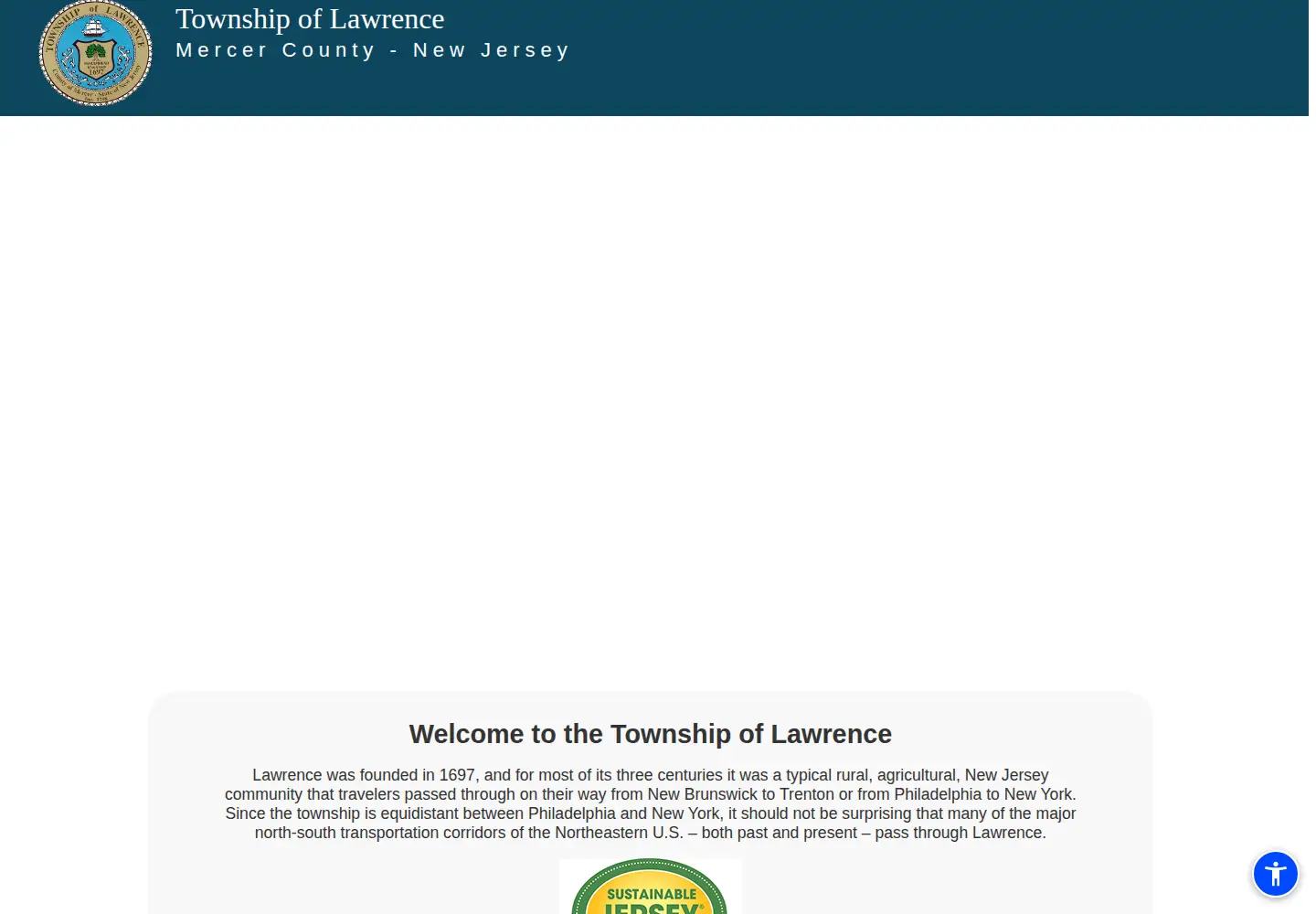 Captured homepage of lawrencetwp.com in the current scan