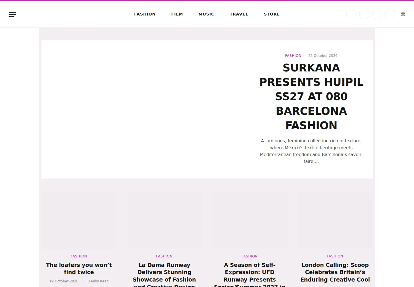 Screenshot of fabukmagazine.com