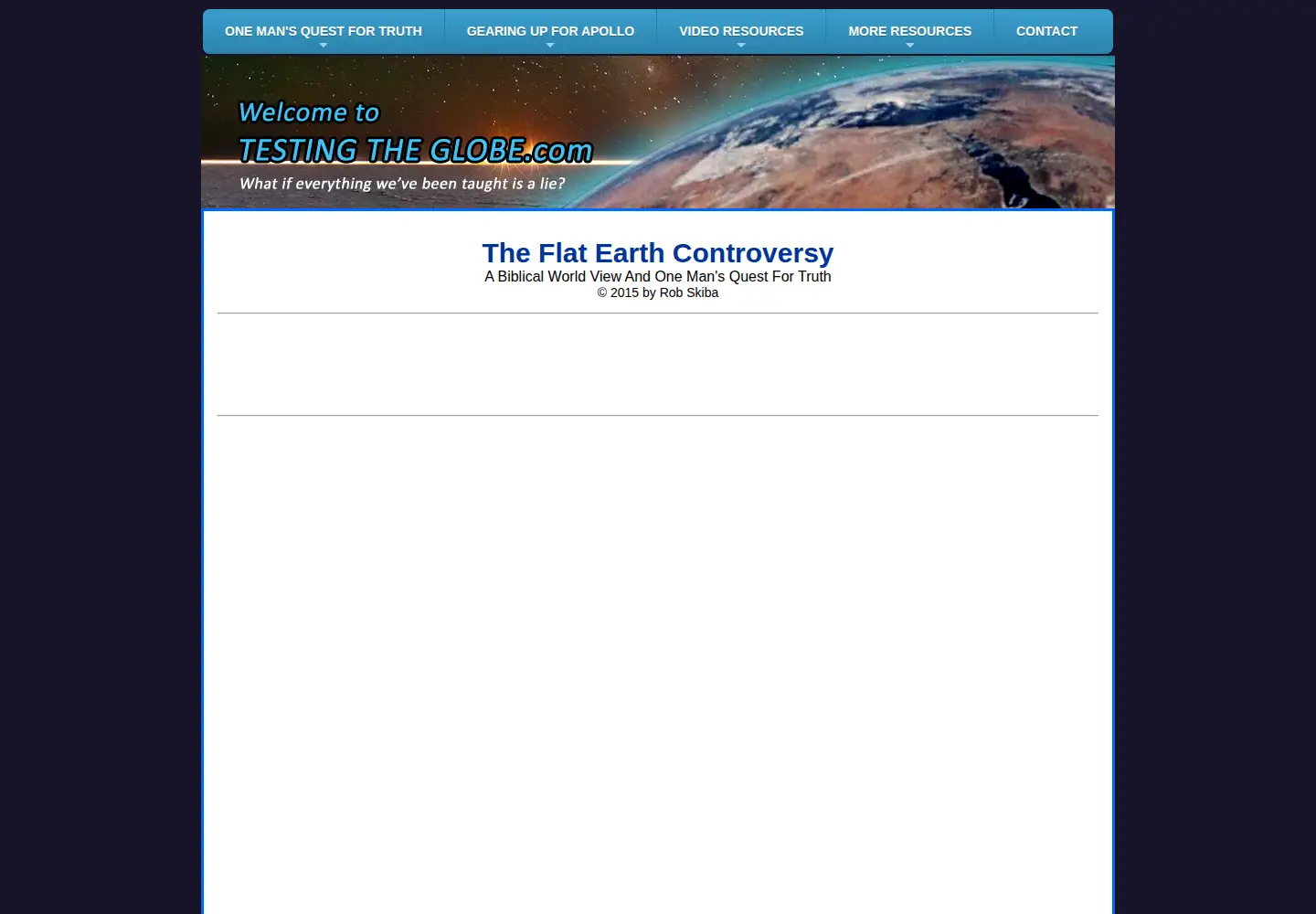 Screenshot of testingtheglobe.com