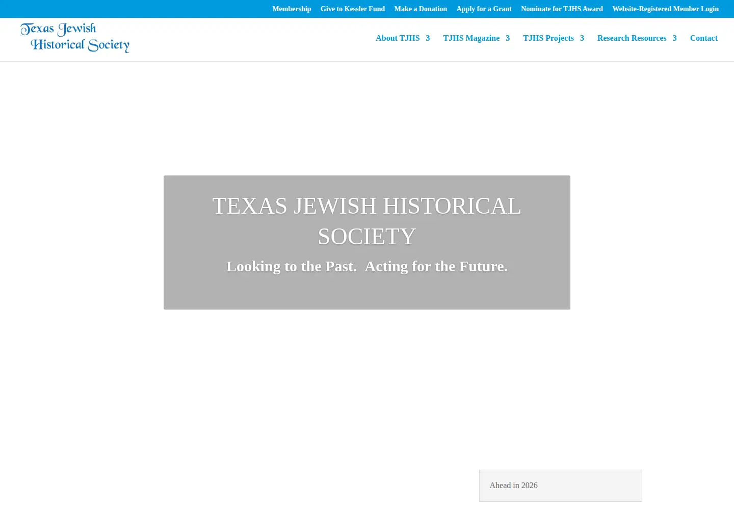 Captured homepage of txjhs.org in the current scan
