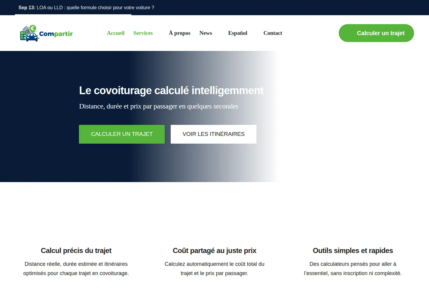 Captured homepage of compartir.org in the current scan