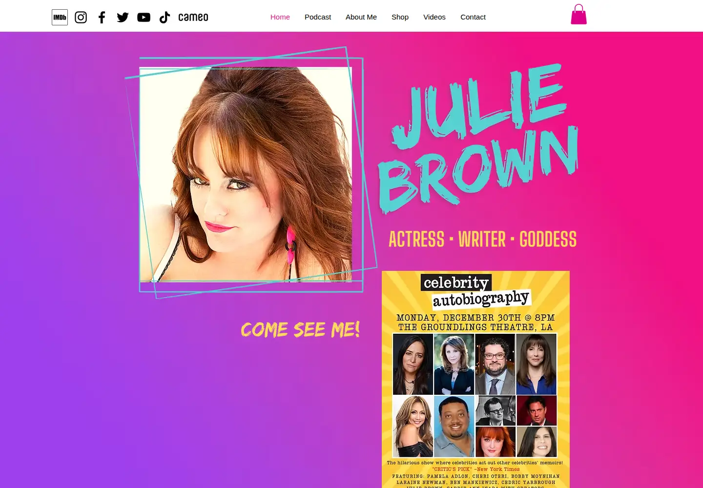 Screenshot of juliebrown.com