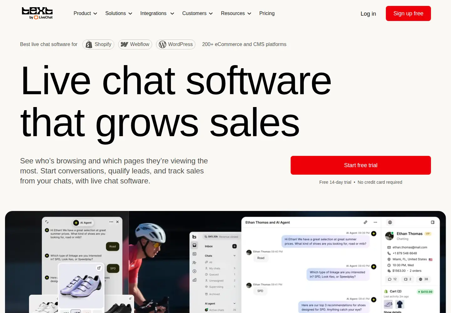Screenshot of livechatenterprise.com