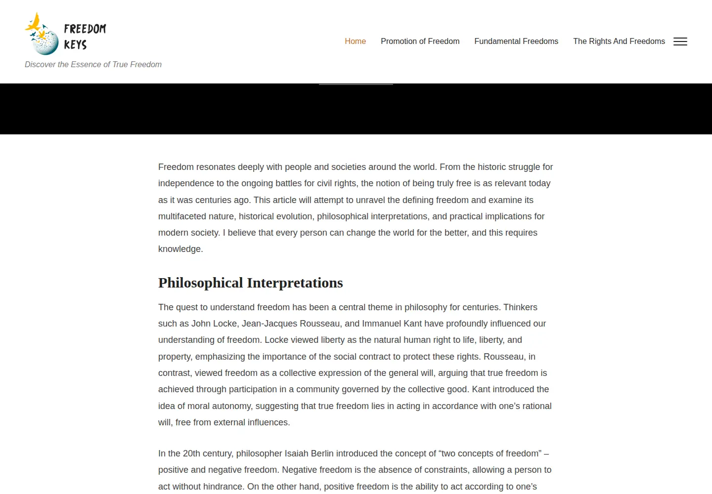 Screenshot of freedomkeys.com