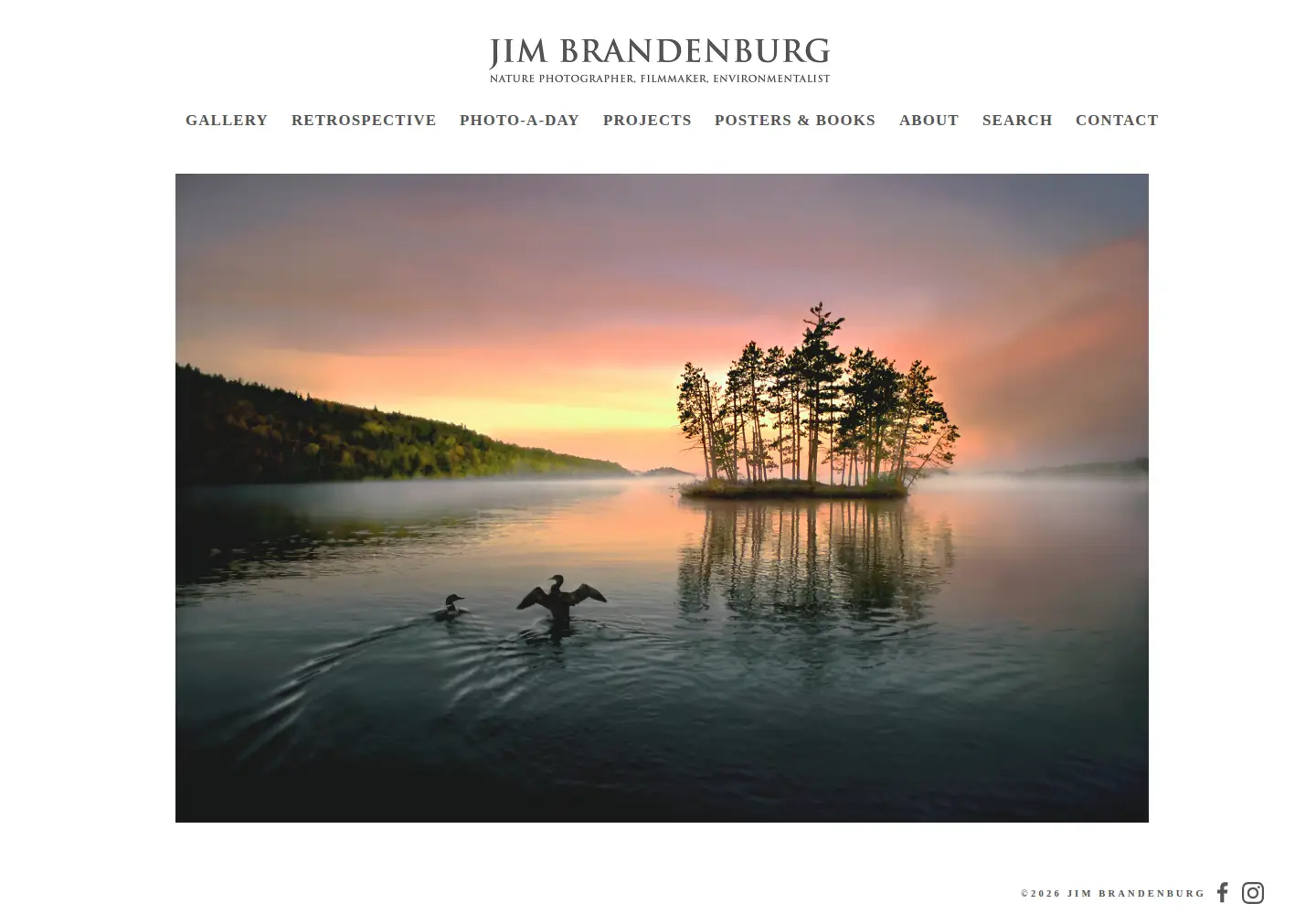 Screenshot of jimbrandenburg.com